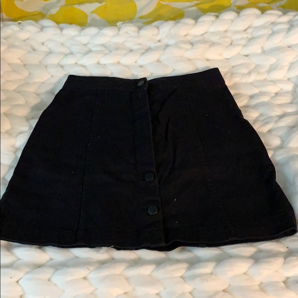 😁 DIVIDED NWOT size 2 Black Corduroy Mini Skirt